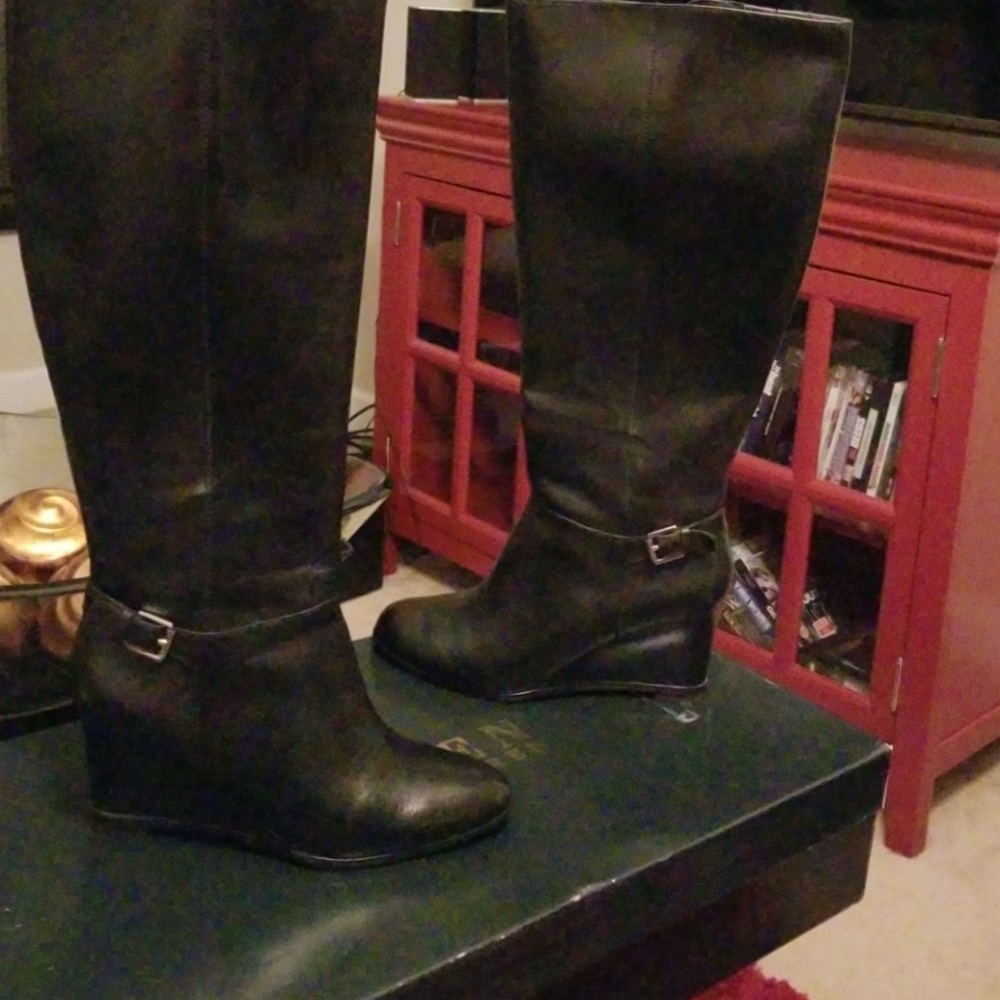 Ralph Lauran wedge knee boots